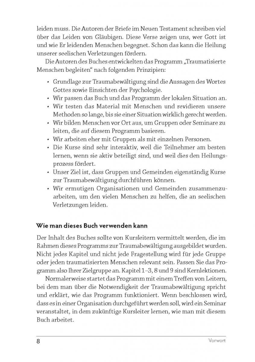 German Healing the Wounds of Trauma - Print on Demand
