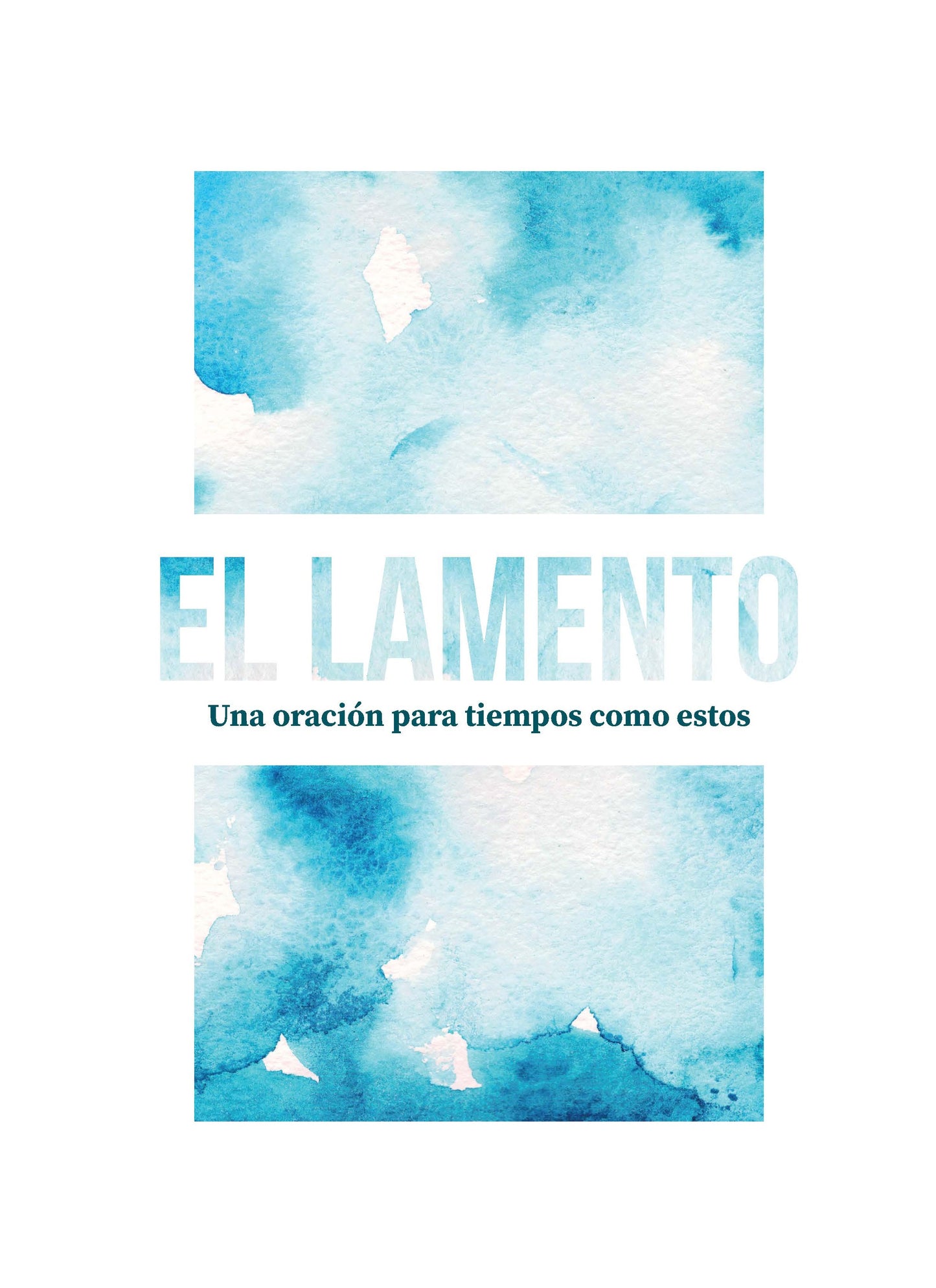Folleto de Oración de lamento