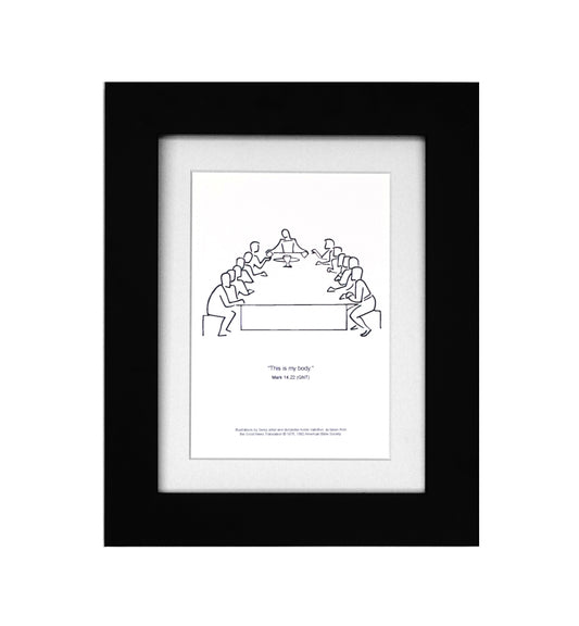 Annie Vallotton The Last Supper Framed Art Print - Mark 14.22