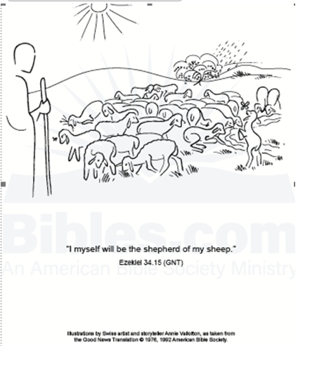 Annie Vallotton The Good Shepherd Framed Art Print - Ezekiel 34.15