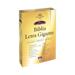 Bíblia espanhola com impressão gigante RVR60 - couro colado