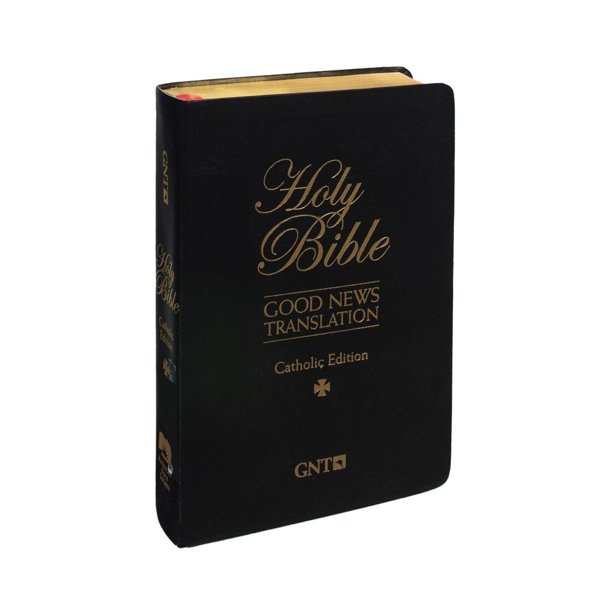 Biblia GNT encuadernada en cuero, edición católica con Deuterocanónicos e Imprimatur
