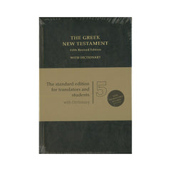 Greek New Testament 5th Edition with Greek-English Dictionary, Black