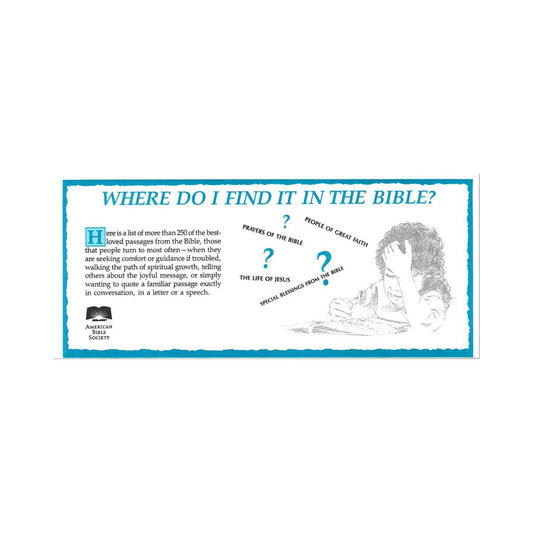 Where Do I Find It In The Bible? - Download