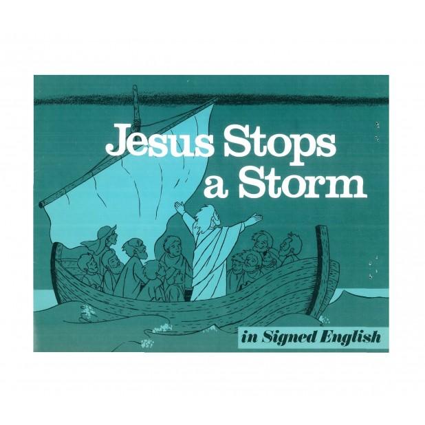 Jesús detiene una tormenta en inglés firmado (Descargar)