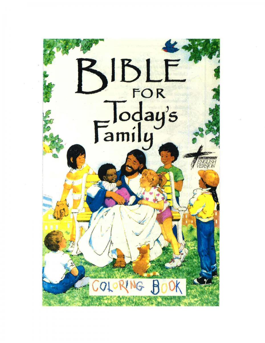 Livro para colorir da Bíblia para a família de hoje - Baixar