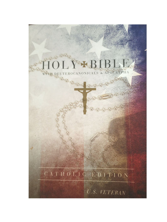 GNT Catholic Veteran's Bible - Flag Cover