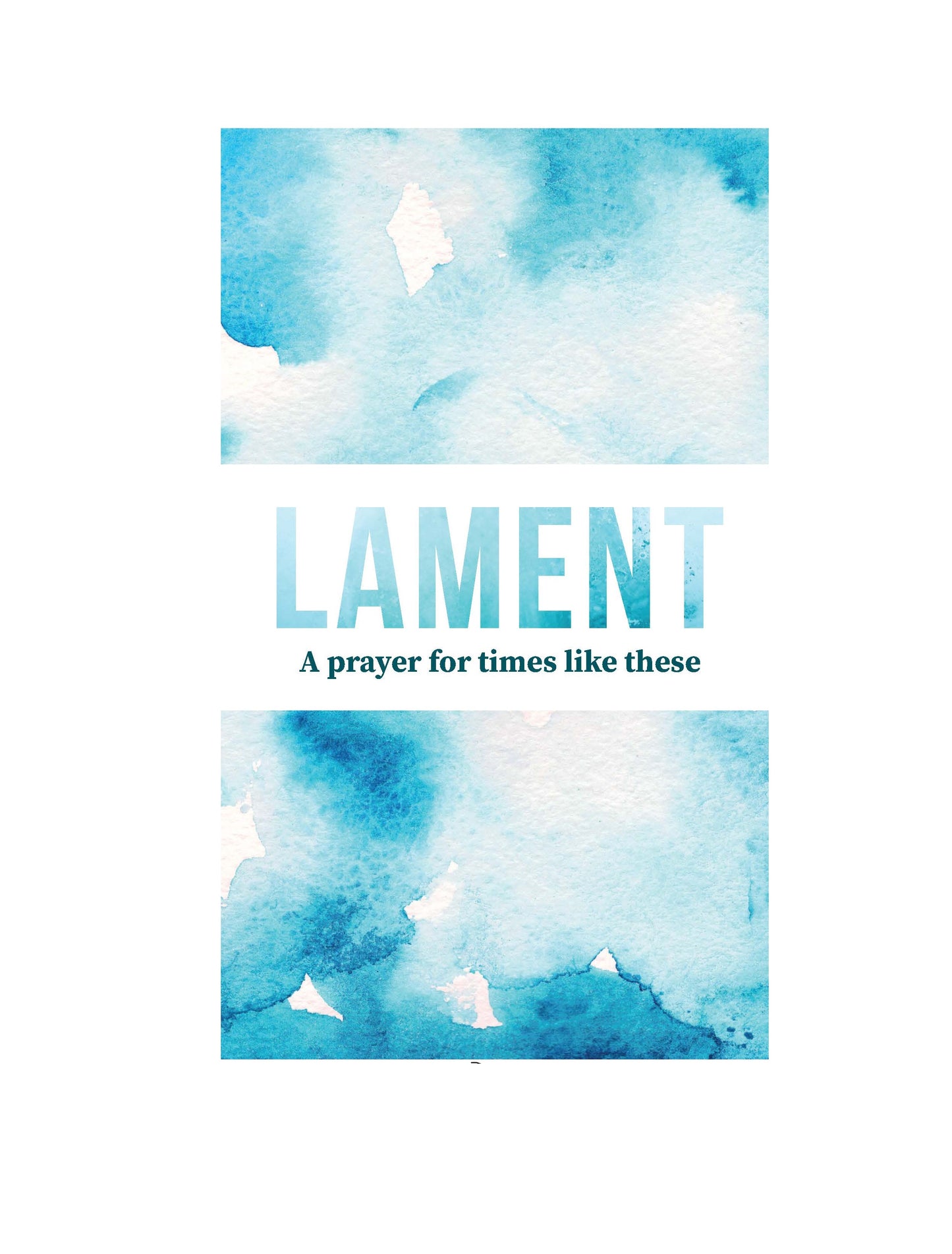 Lament Prayer Leaflet