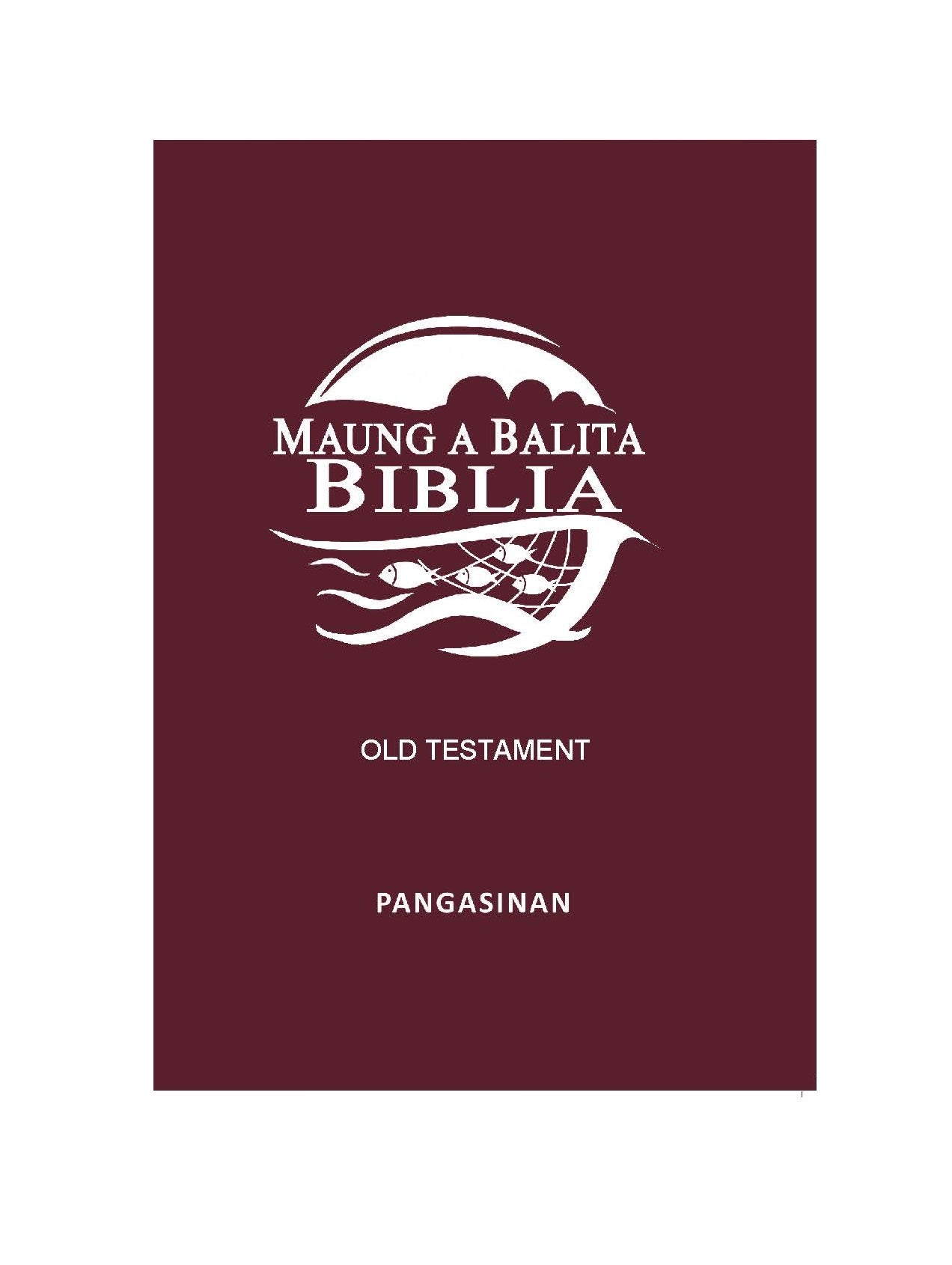 Pangasinan Old Testament - Print on Demand