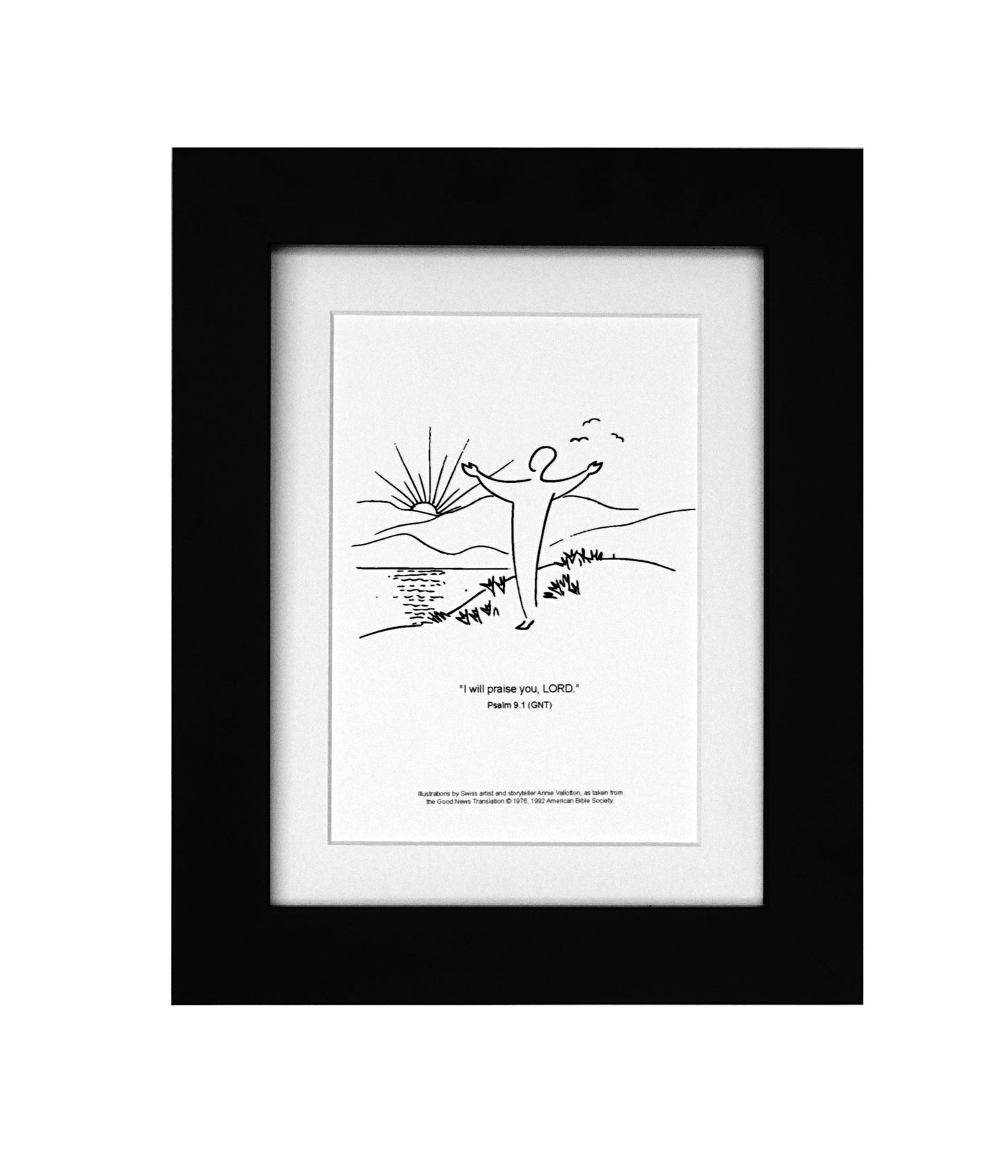 Annie Vallotton Psalm 9.1 Framed Art Print - Psalm 9.1