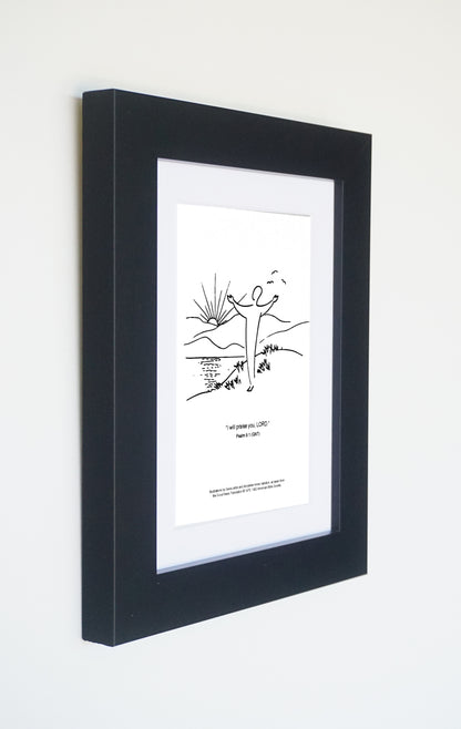 Annie Vallotton Psalm 9.1 Framed Art Print - Psalm 9.1