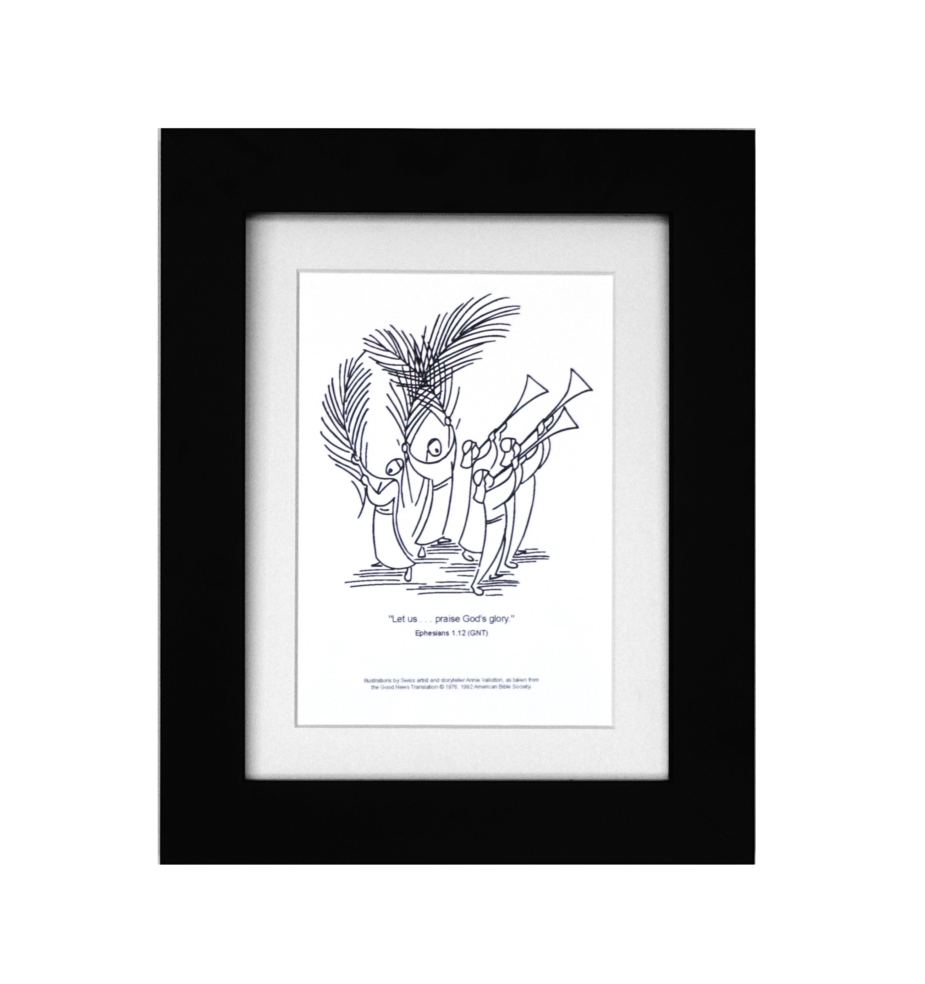 Annie Vallotton Praise God's Glory Framed Art Print - Ephesians 1.12 ...