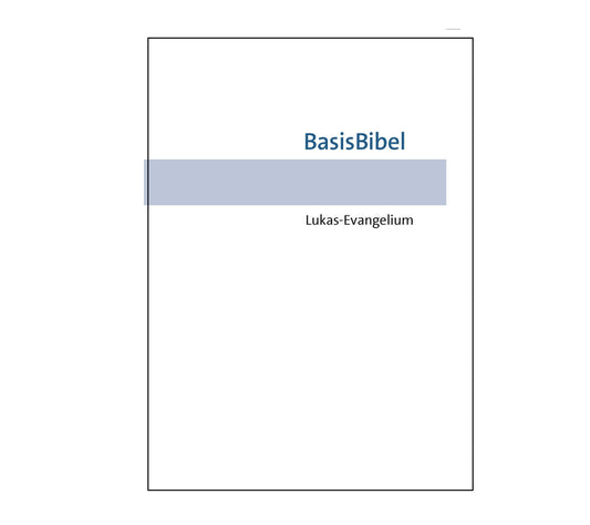 German Gospel of Luke - Print on Demand