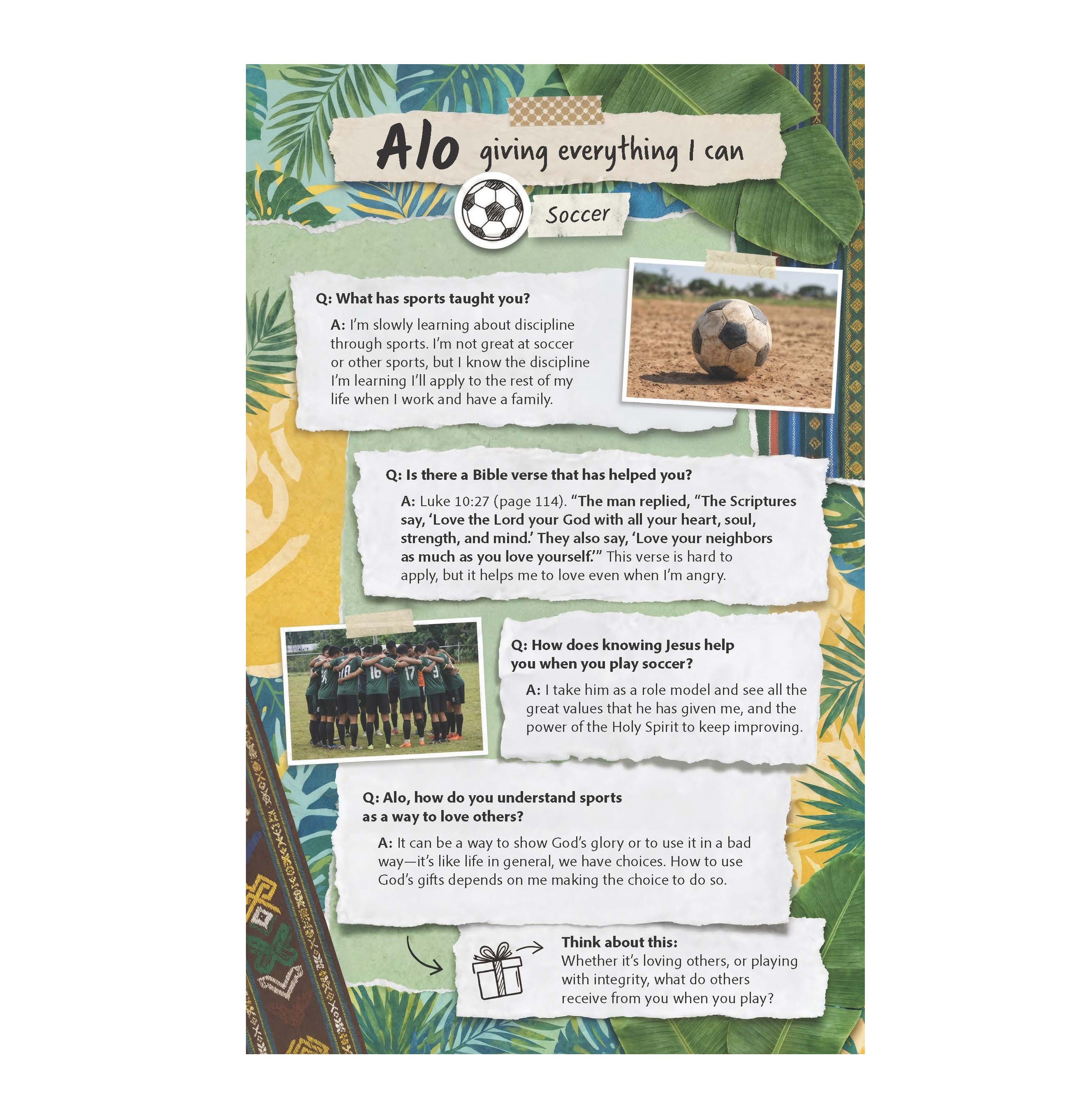 Inspiring Soccer Bible Verse for Young Athletes