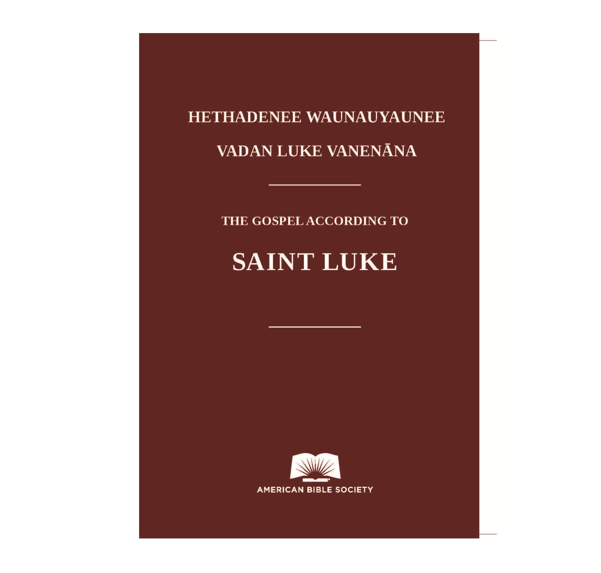 Gospel of Luke in Cheyenne - Print on Demand – Bibles.com, An American ...