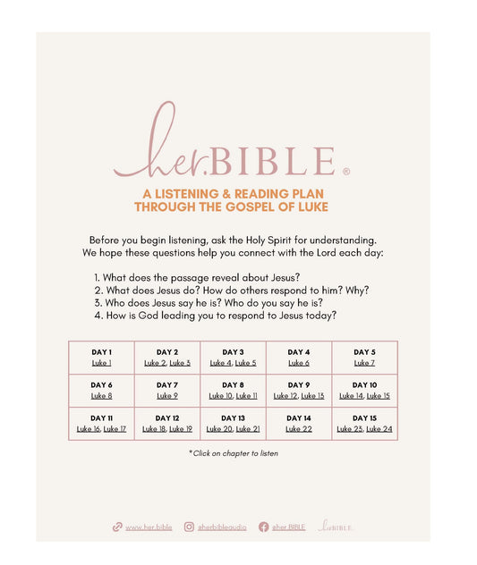 A Women's Reading Plan through the Gospel of Luke - Download