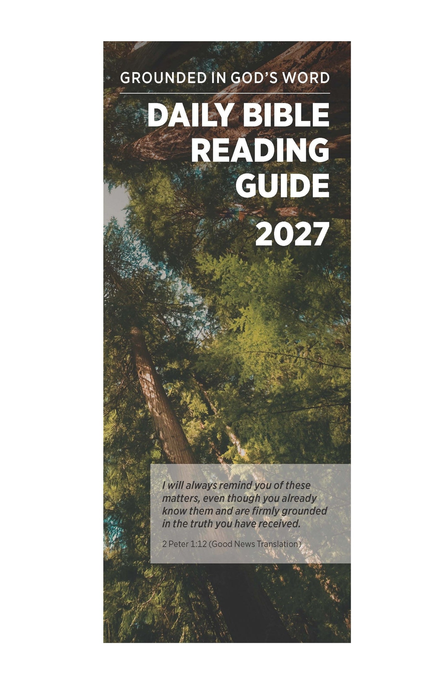 2027 Daily Bible Reading Guide - Download